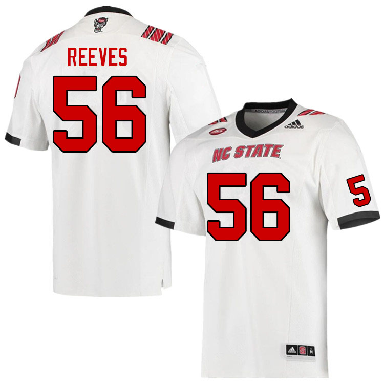 Men #56 Zyun Reeves NC State Wolfpack College Football Jerseys Sale-Red - Click Image to Close